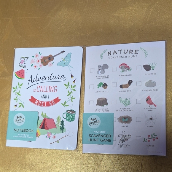 Adventure and Nature Themed Notebook and Game Set Scavenger Hunt - Picture 1 of 1